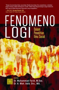 Image of Fenomenologi: dalam penelitian ilmu sosial