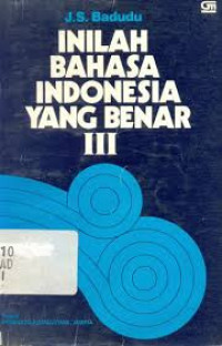 Image of Inilah Bahasa Indonesia yang Benar